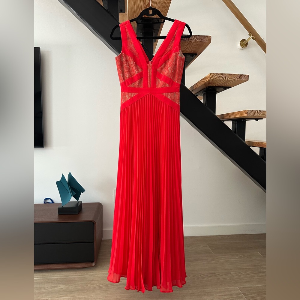 BCBG Elegant Red Evening Gown